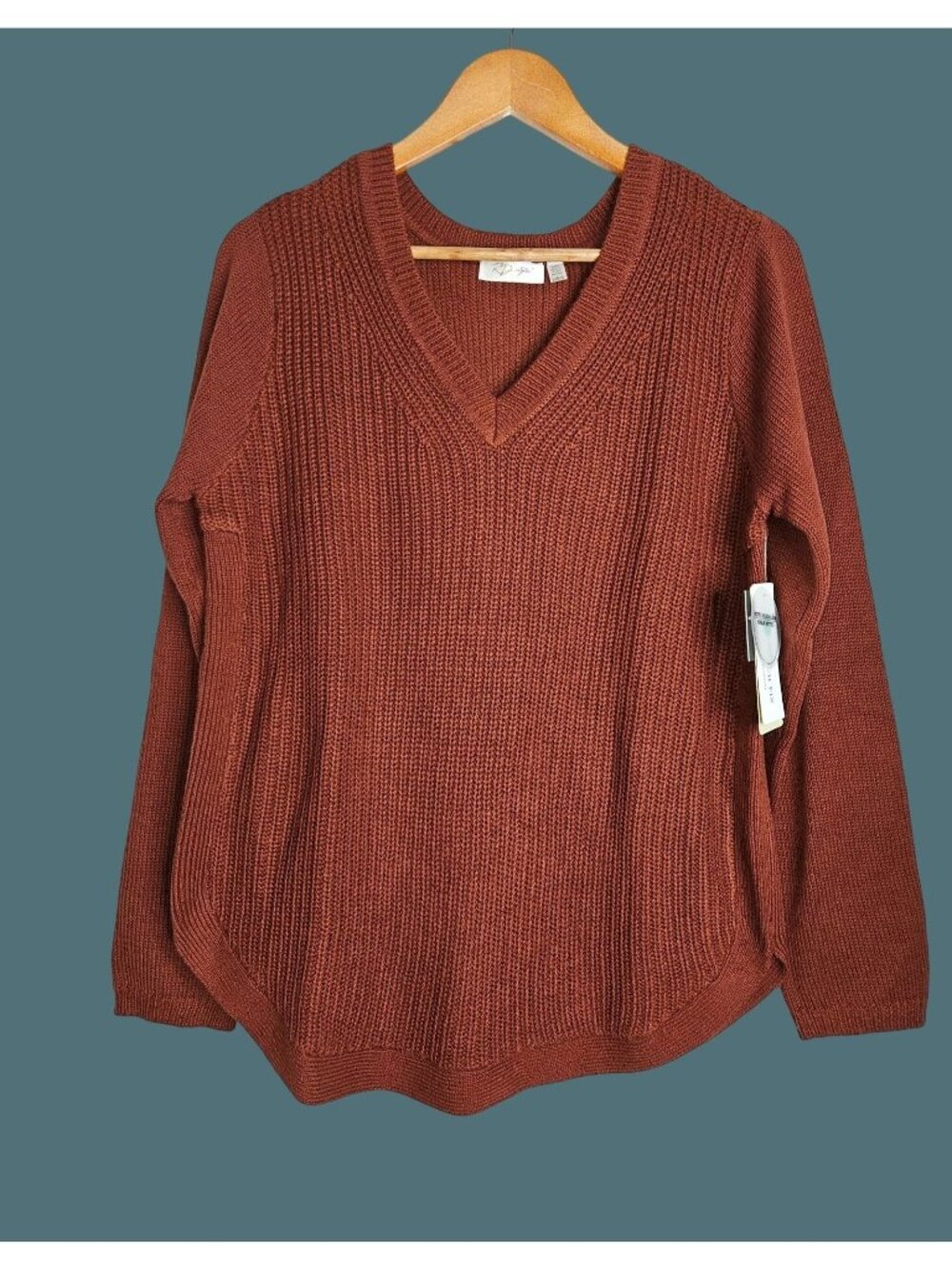 RD Style Stitch Fix V Neck Pullover Knit Sweater Women Size Large